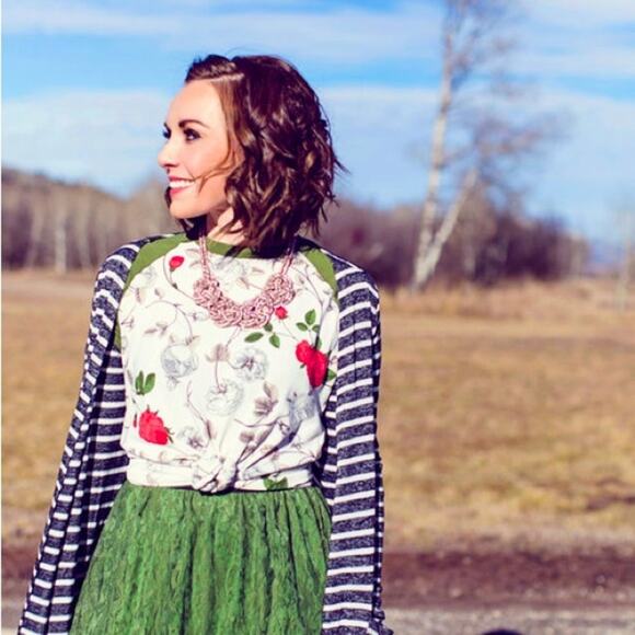 LuLaRoe NWT Randy Tee XL Great Fall Colors! Baseball like Tee Oh So Comfortable - Picture 16 of 16